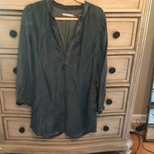 Kenneth Cole Reaction Denim Dress Size M